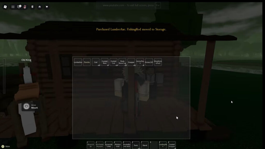 Roblox - Como Conseguir o Machado de Lenha em Bridger Western