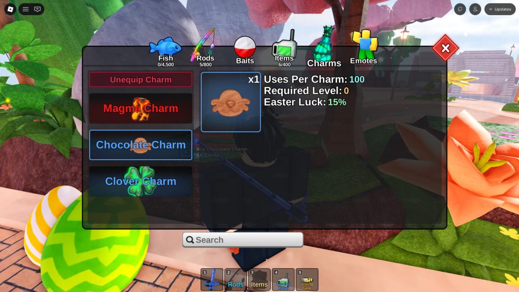 Roblox - Como Conseguir o Amuleto de Chocolate em Fish It