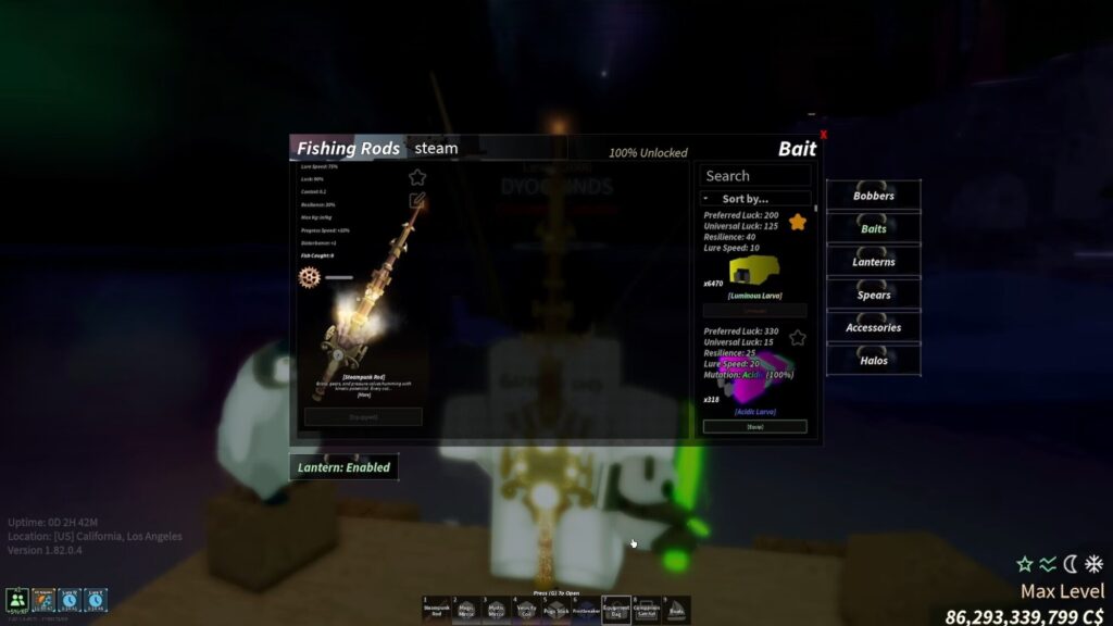 Roblox - Como Conseguir a Vara Steampunk em Fisch