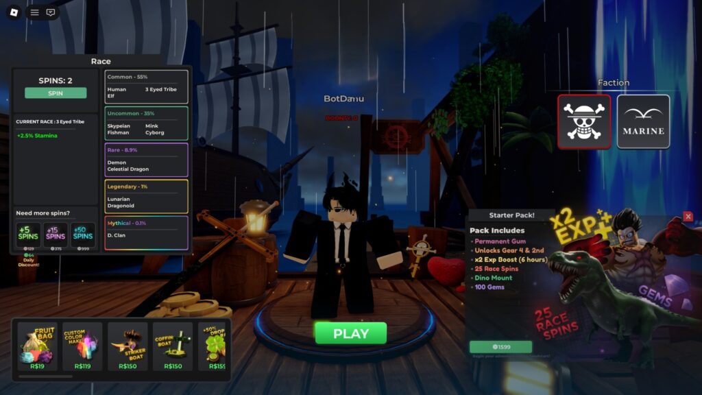 Roblox - Todas as Raças em Haze Seas