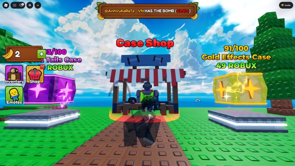 Roblox – Todas as Cases em Monkey Bomb Tag