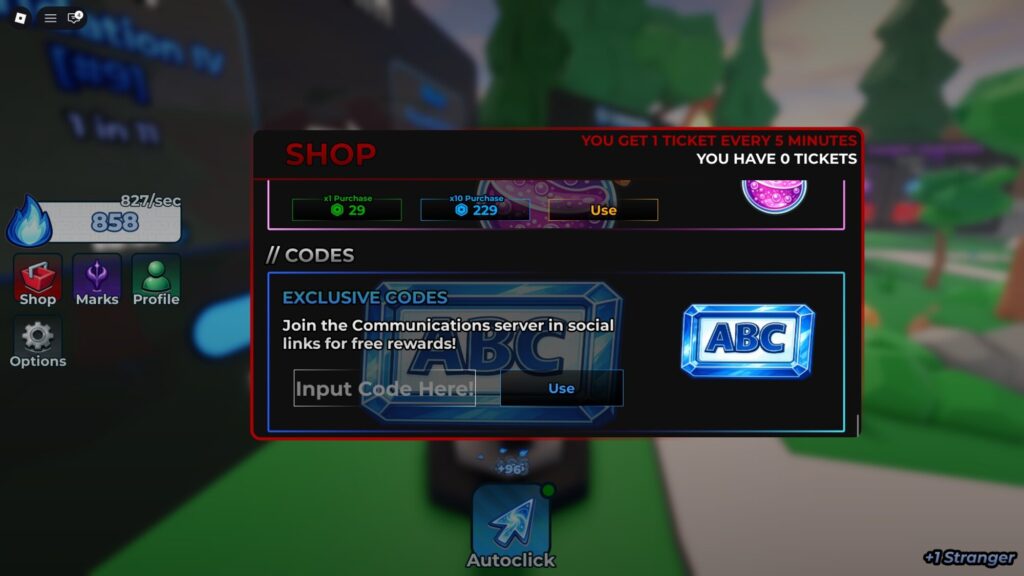 Roblox - Códigos de Immortality Incremental (maio 2026)