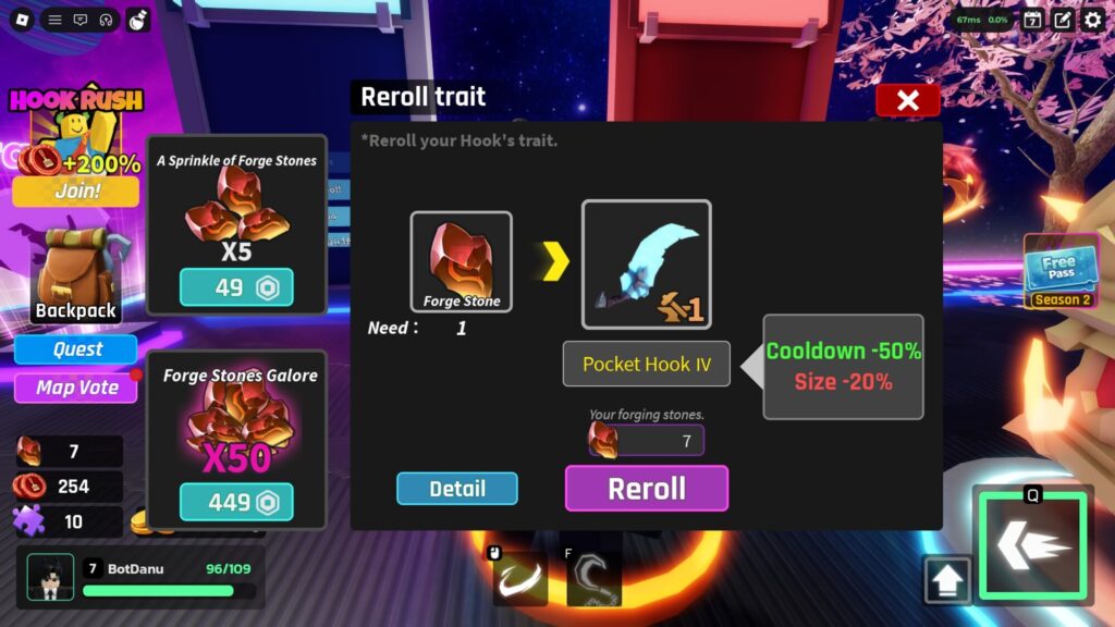 Roblox - Todos os Traços em Hooked