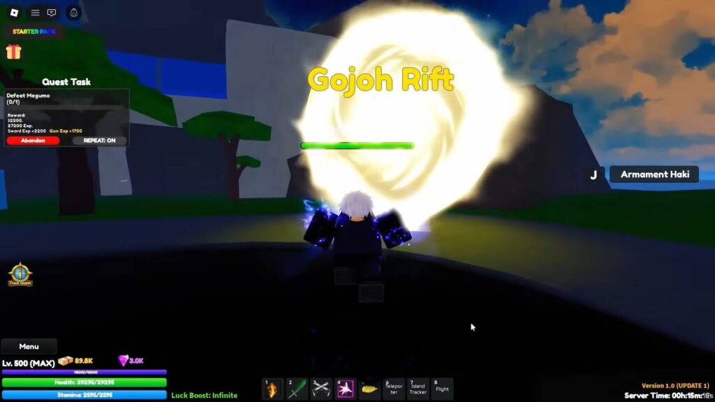 Roblox - Como conseguir o Gojoh em Anime Limitless