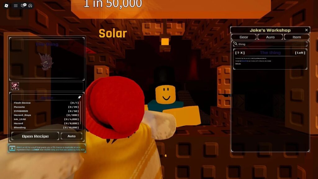 Roblox - Como conseguir e usar o Equipamento "The Thing" em Sol’s RNG