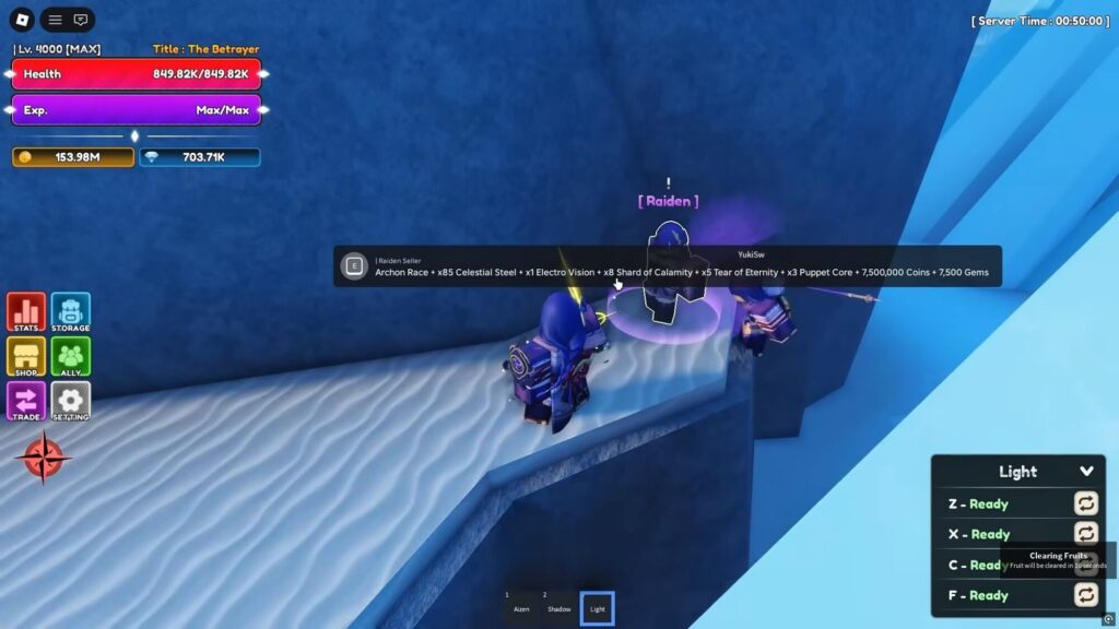 Roblox - Como pegar o Raiden em Lineage Piece