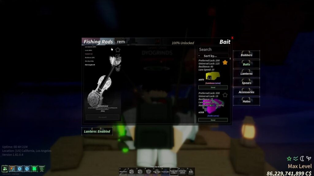 Roblox - Como Conseguir a Vara "Lembrança" em Fisch