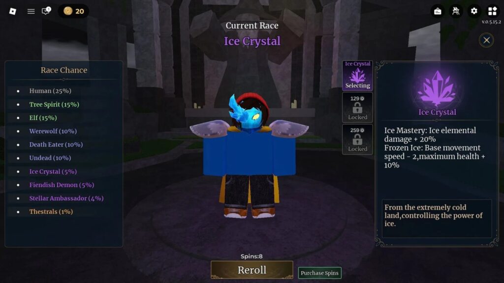 Roblox - Guia Completo das Raças em Wizard Alchemy