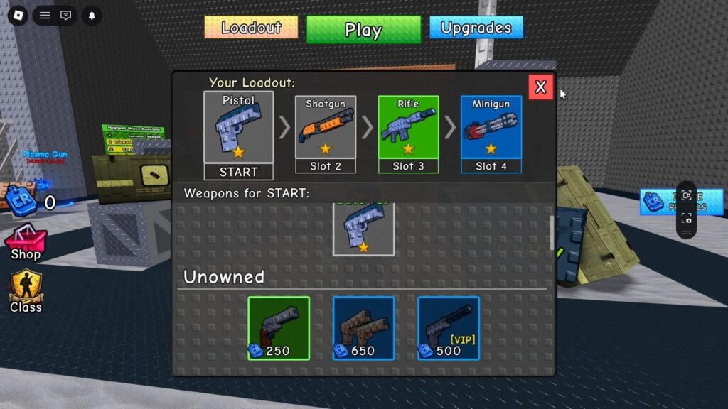Roblox - Todas as Armas de Survive Zombie Arena
