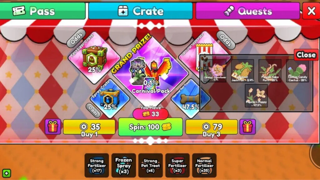 Roblox - Como conseguir e usar o Spray de Carnaval em Build a Ring Farm
