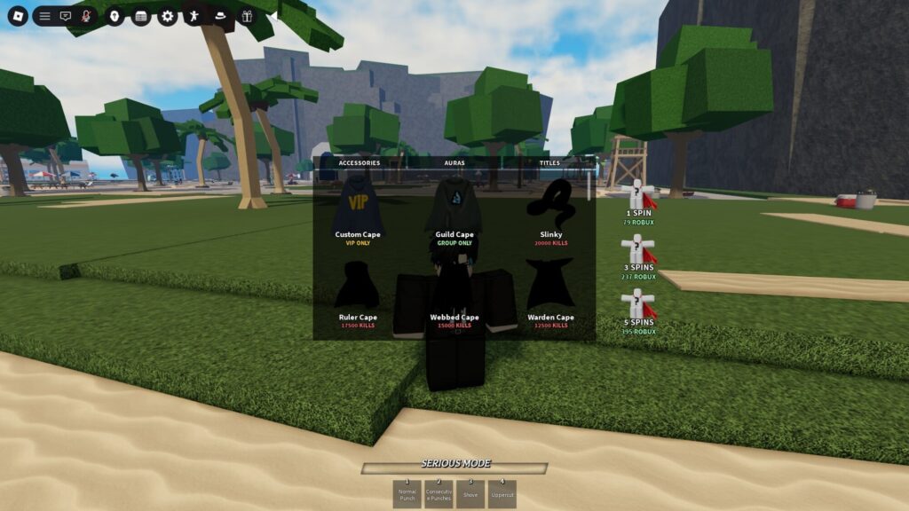 Roblox - Todos os acessórios em The Strongest Battlegrounds