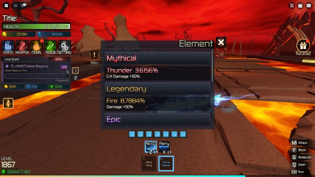 Roblox - Todos os Elementos em Broken Blade