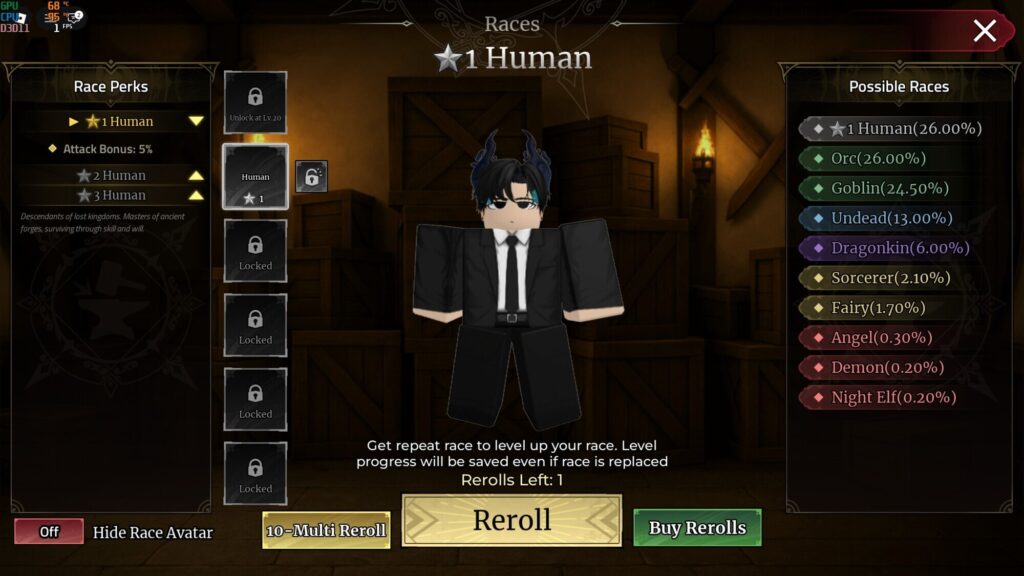 Roblox - Guia Completo das Raças em Iron Soul Dungeon