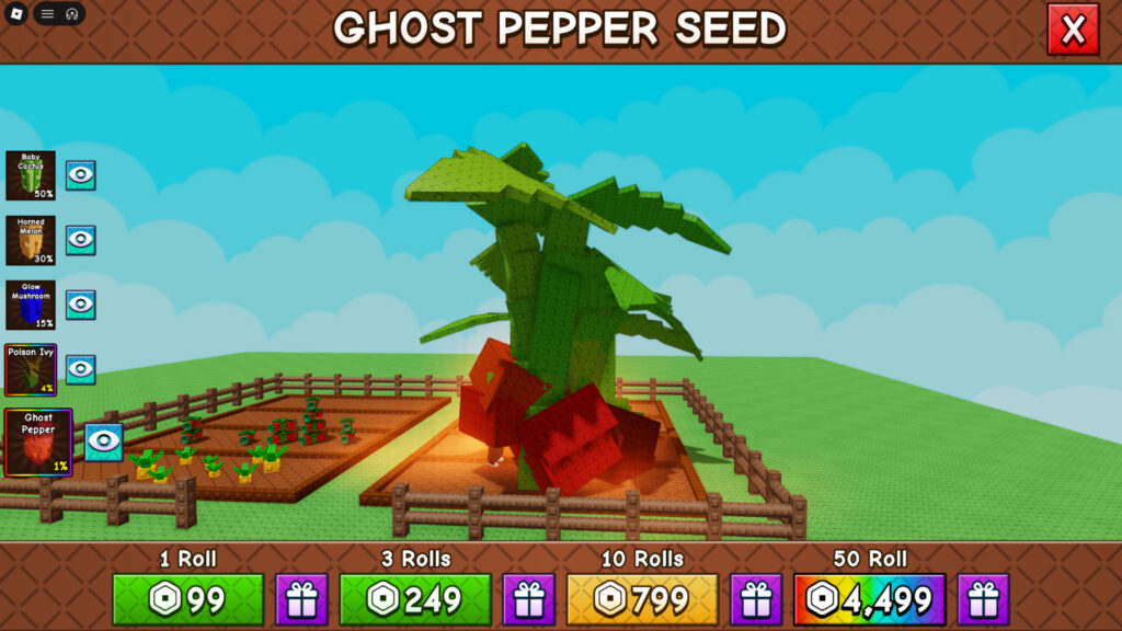 Roblox - Todos os Plantas e Sementes em Grow a Garden 2