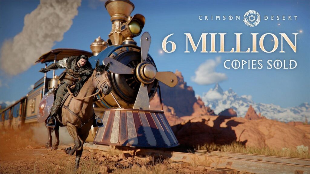 Crimson Desert ultrapassa 6 milhões de unidades vendidas Crimson Desert unidades vendidas
