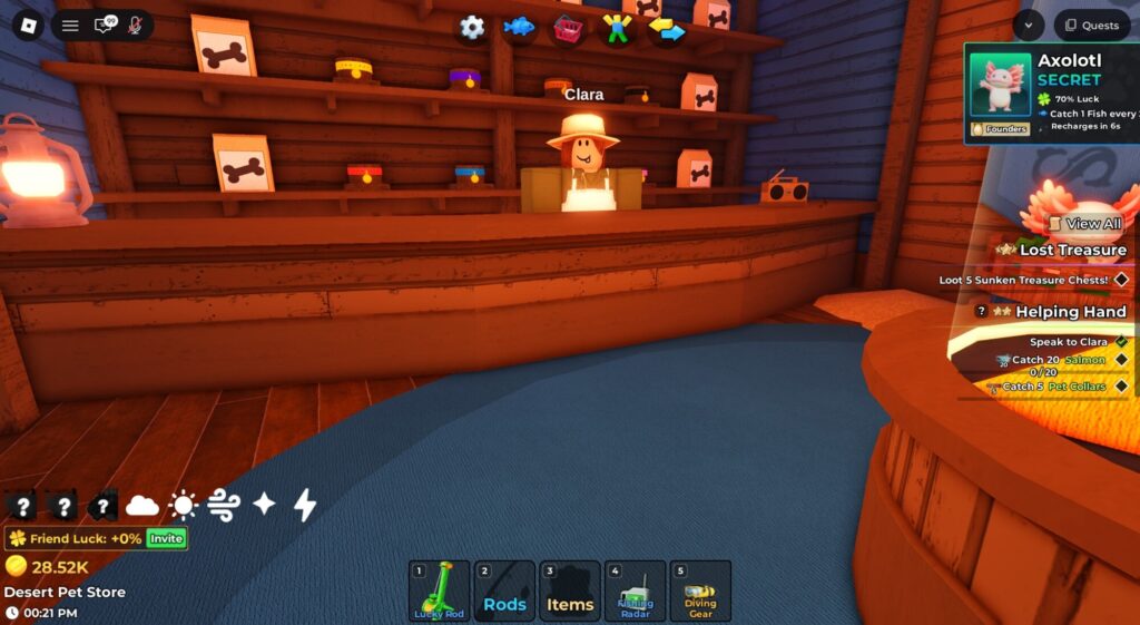 Roblox - Como pegar o Tabby Cat em Fish It