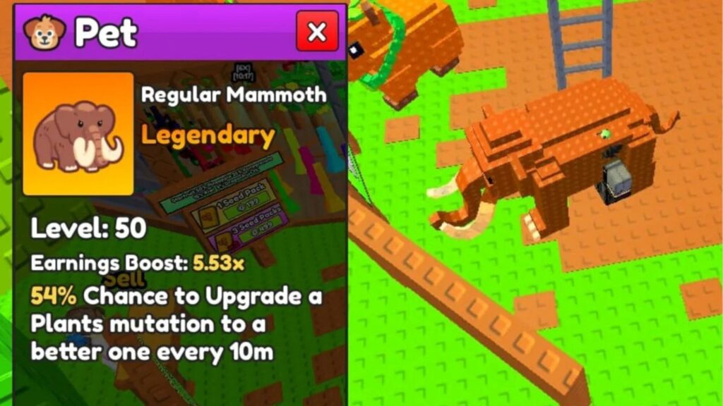 Roblox - Como conseguir e aproveitar o Mamute em Build a Ring Farm