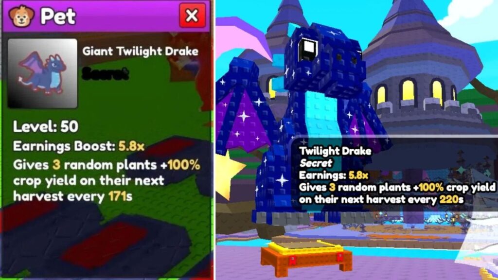 Roblox - Como conseguir e usar o Twilight Drake em Build a Ring Farm