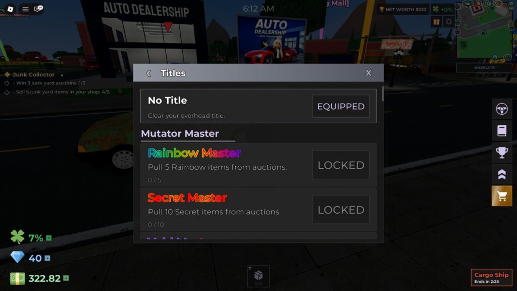 Roblox - Todos os títulos em Storage Hunters