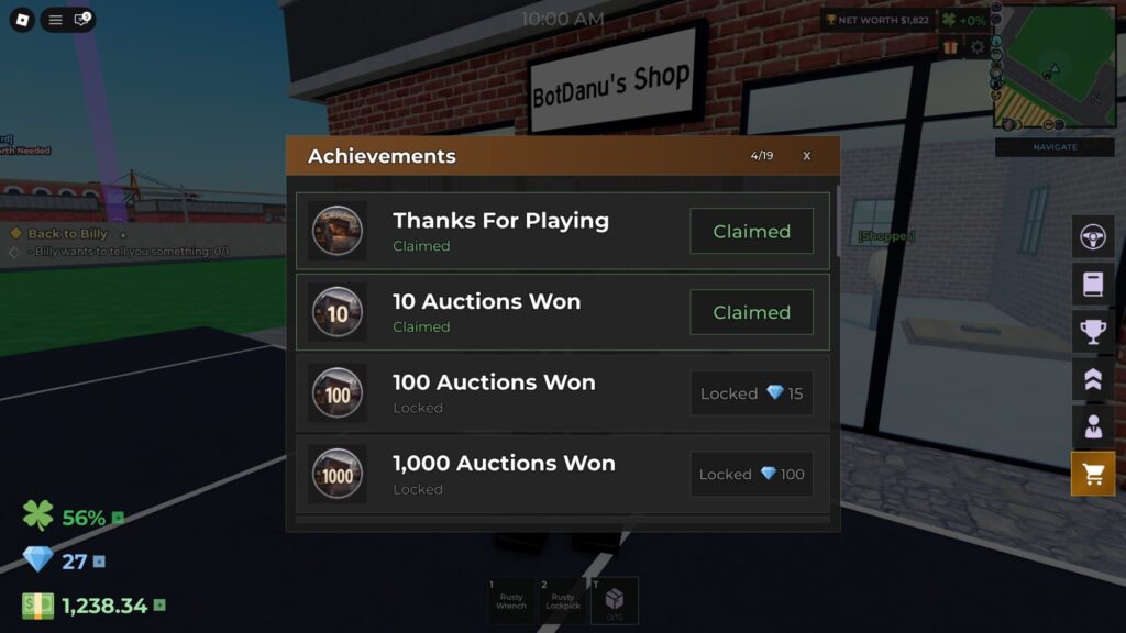 Roblox - Todos os Conquistas em Storage Hunters