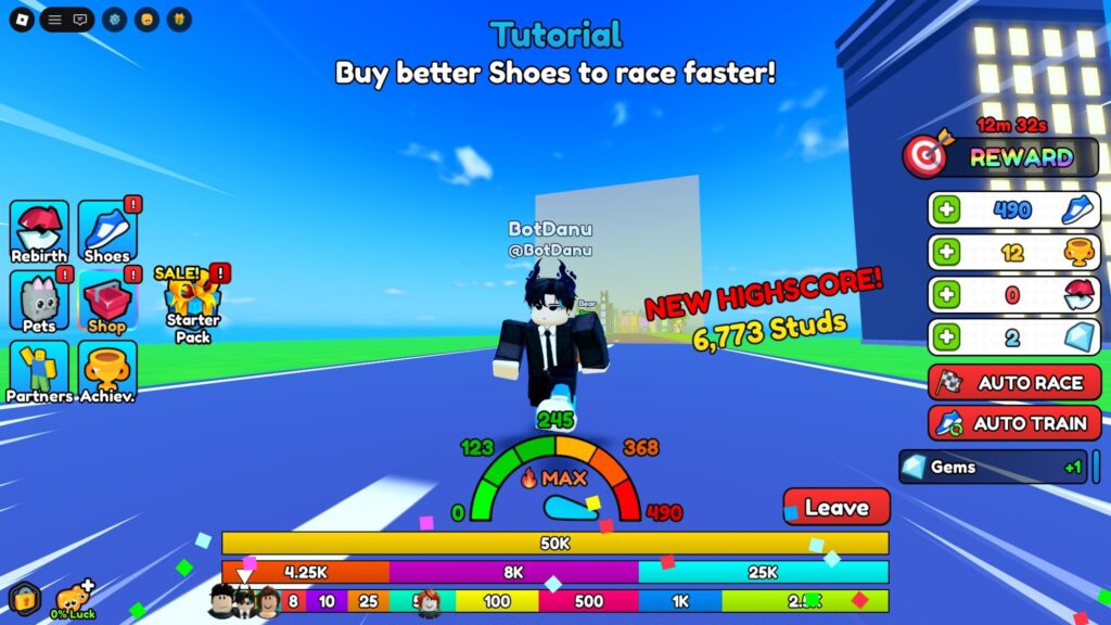 Roblox – Códigos de Speed Training (julho 2026)