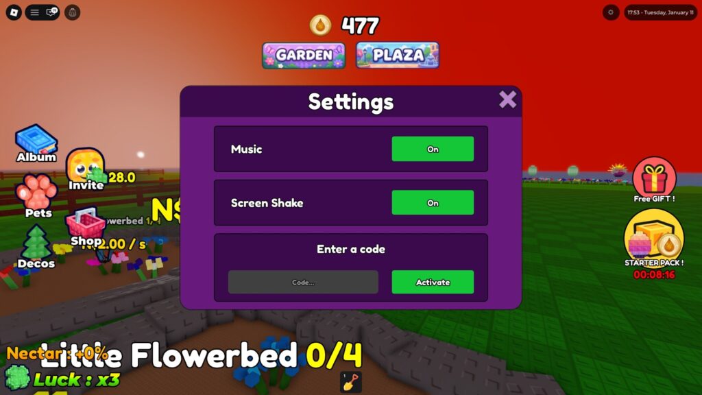 Roblox - Códigos de Build Your Butterfly Garden (julho 2026)