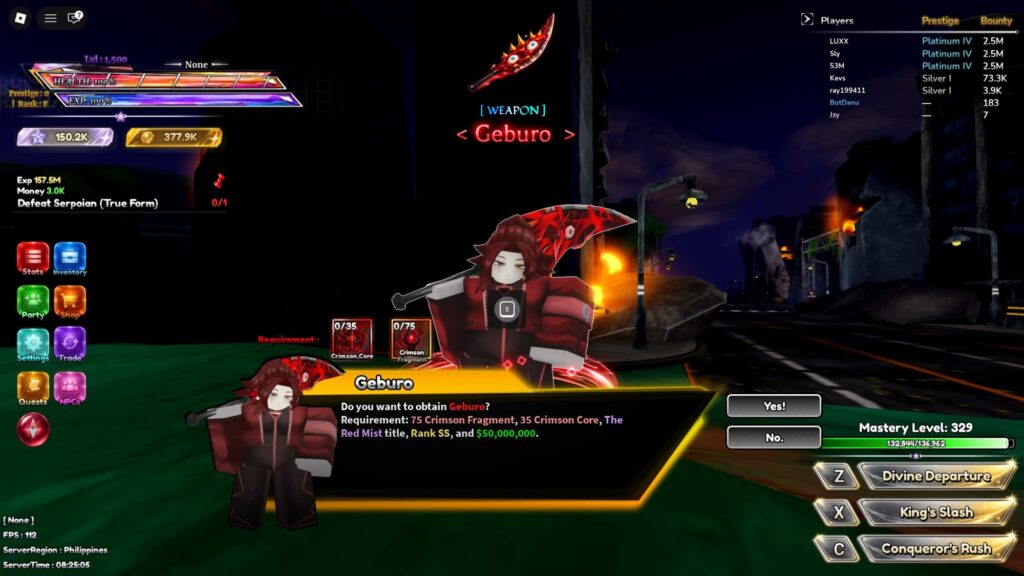 Roblox - Como pegar o Geburo em Legacy Piece