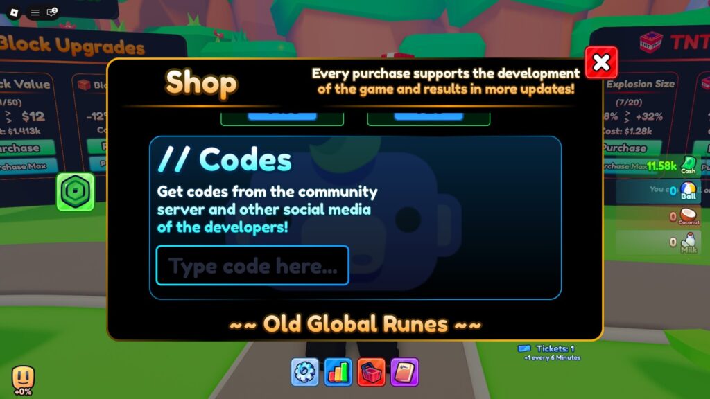 Roblox - Códigos de TNT Incremental (julho 2026)