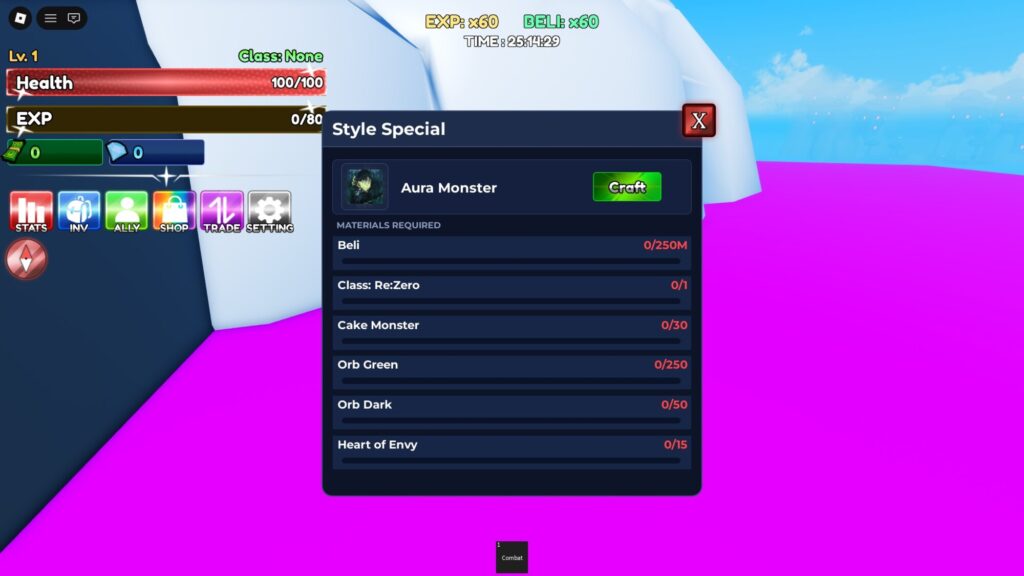 Roblox - Como conseguir o Monstro da Aura em Rock Fruit
