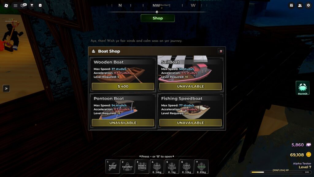 Roblox - Todas as Barcos em Shells