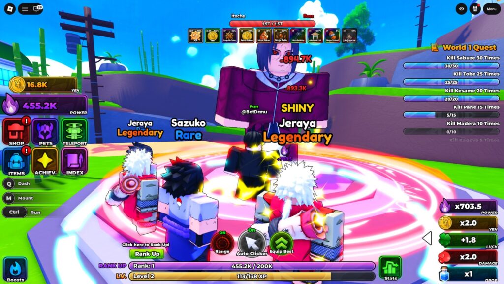 Roblox – Todos os acessórios em Anime Astral Simulator