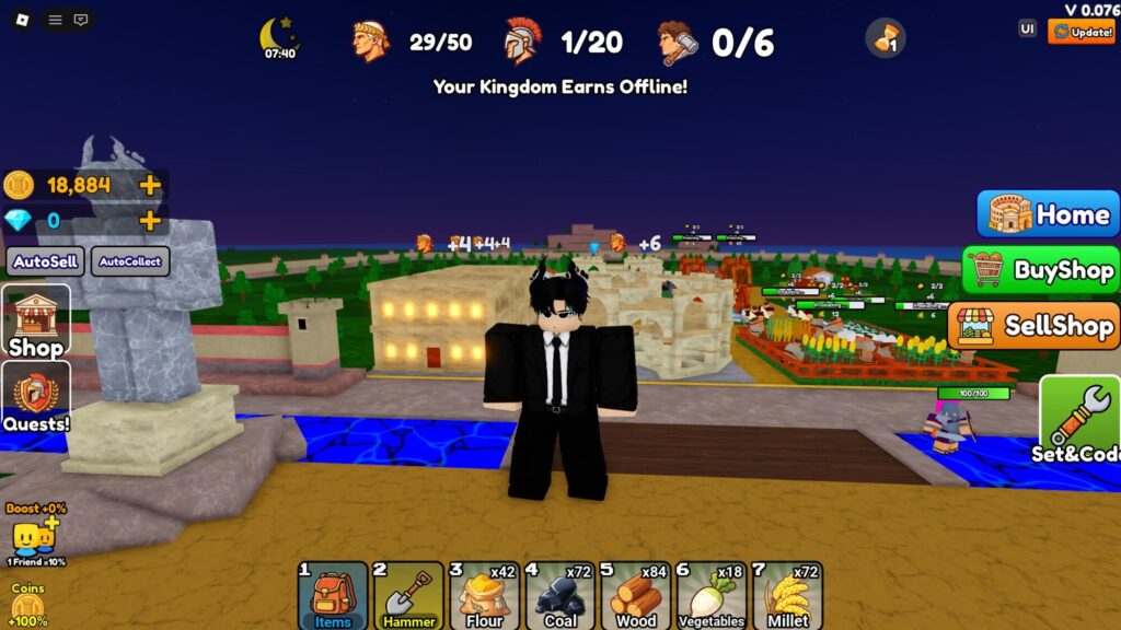 Roblox – Códigos de Mini Rome Empire (julho 2026)