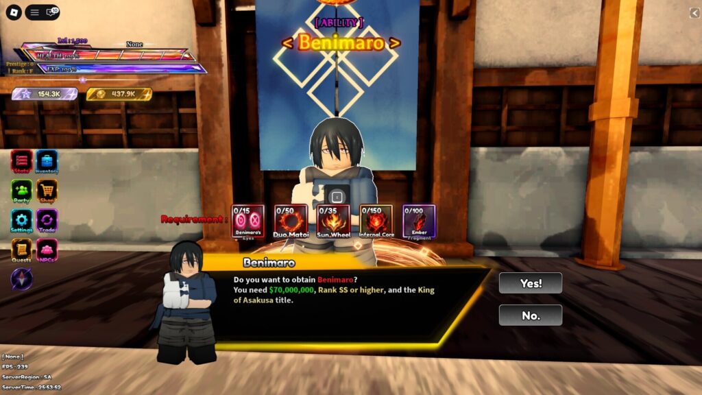 Roblox - Como desbloquear Benimaro em Legacy Piece