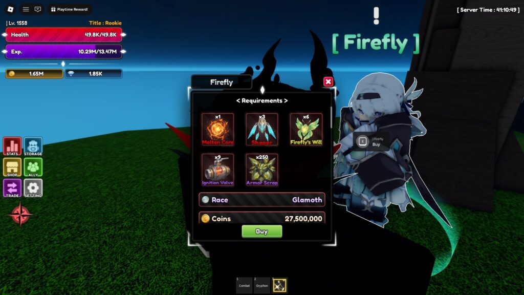 Roblox - Como pegar o Firefly em Lineage Piece