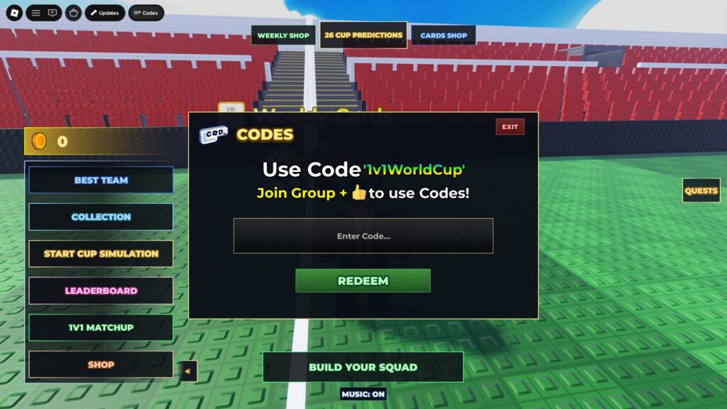 Roblox - Códigos de Manage a Soccer Squad (julho 2026)