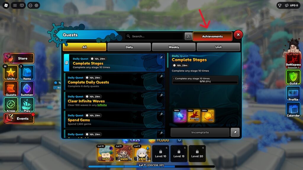 Roblox – Todas as Conquistas em Anime Expeditions
