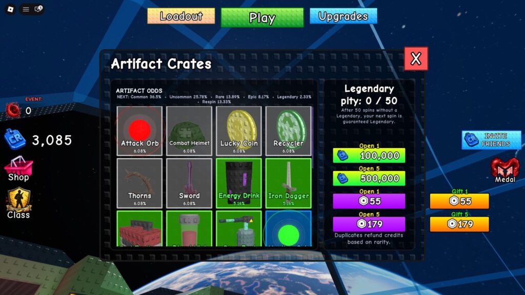 Roblox - Todos os Artefatos em Survive Zombie Arena