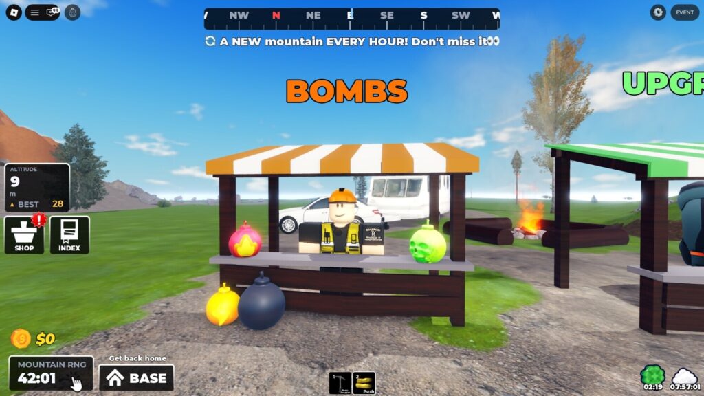 Roblox – Todos as Bombas em Mine a Mountain