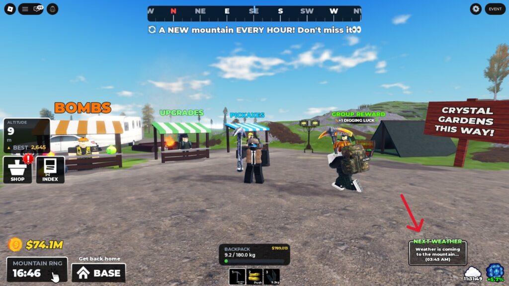 Roblox – Guia Completo dos Climas em Mine a Mountain