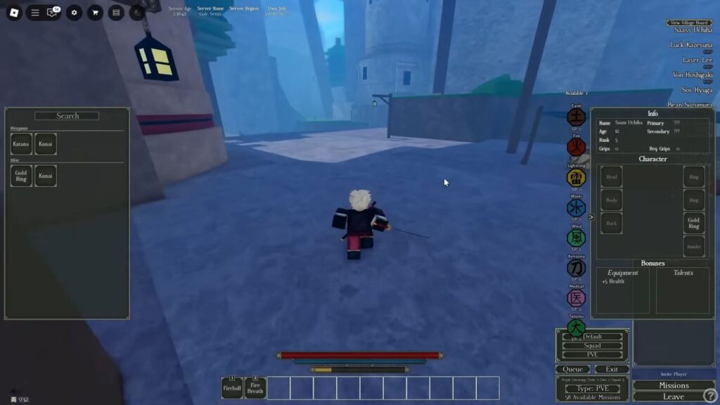 Roblox - Todos os Equipamentos em Wagarashi Reborn