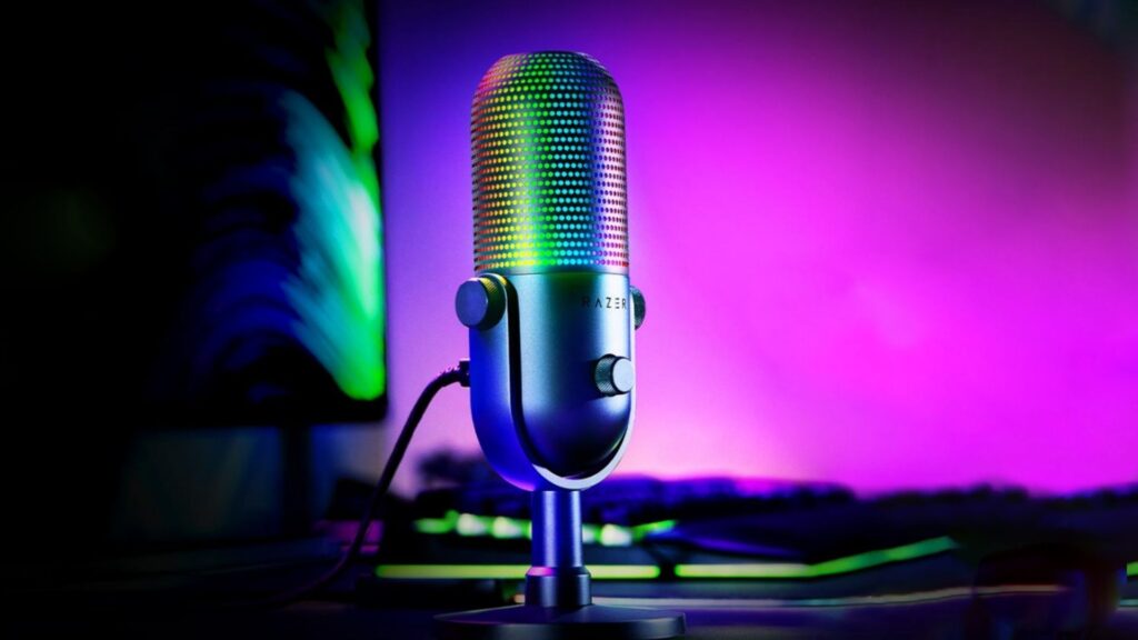 Razer revela Seiren V3 Chroma com DSP de 32 bits e recursos de IA Seiren V3 Chroma
