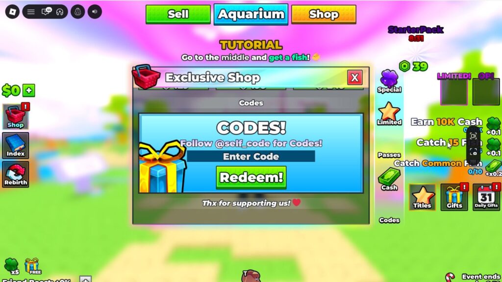 Roblox - Códigos de Bomb Fishing (junho 2026)