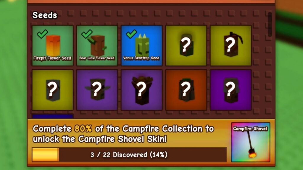 Roblox - Como desbloquear a skin Pá da Fogueira em Grow a Garden