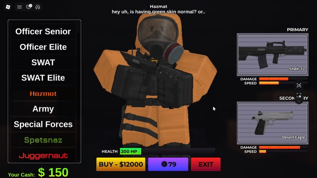 Roblox - Guia Completo da Classe Hazmat em Secure the Airport