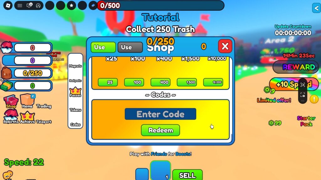 Roblox - Códigos de Magnet Trash Simulator (julho 2026)