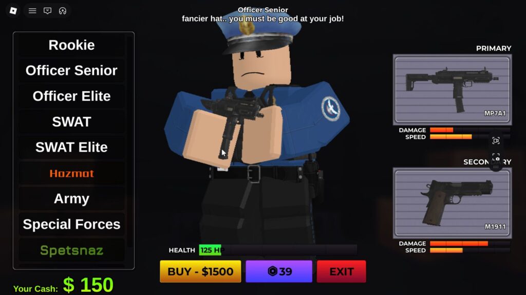 Roblox - Guia completo da classe Oficial Sênior em Secure the Airport