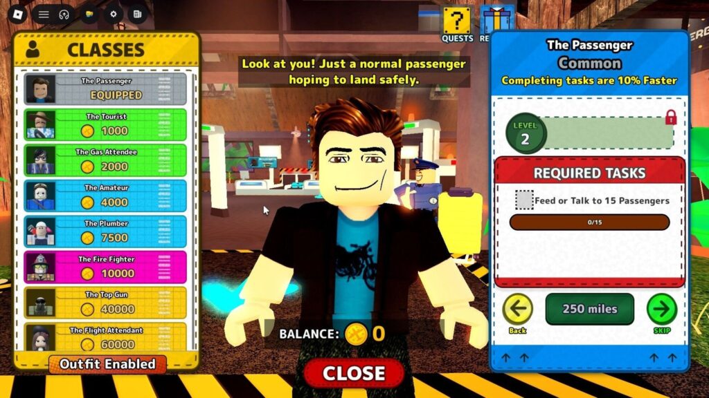 Roblox - Guia da Classe Passageiro em Land or Die