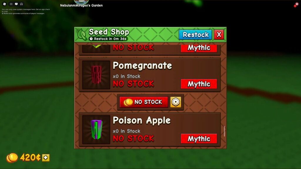 Roblox - Como plantar e lucrar com a Romã em Grow a Garden 2