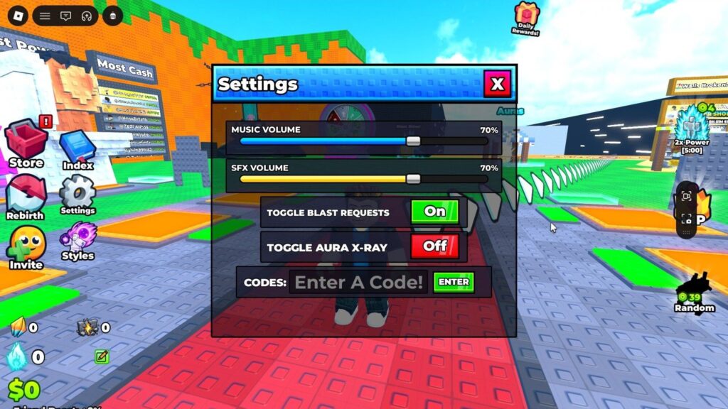 Roblox - Códigos de Power Blast Lucky Blocks (julho 2026)