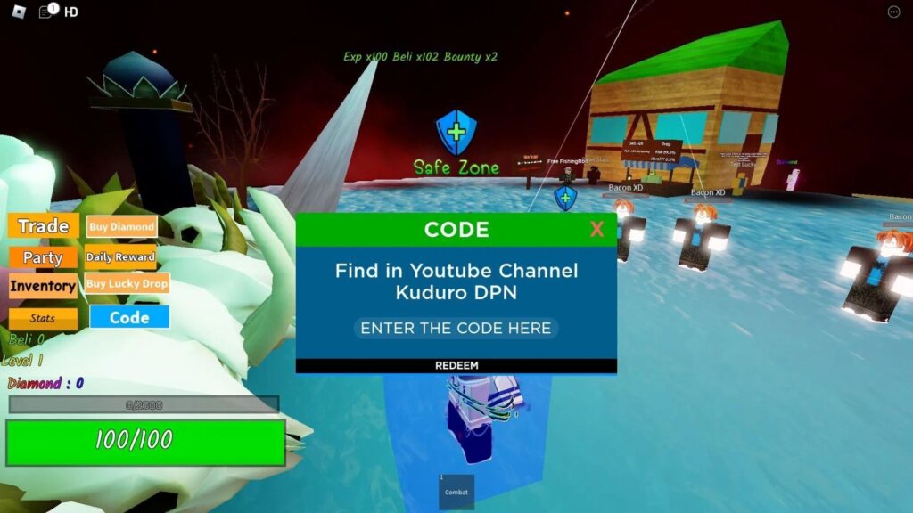Roblox - Códigos de Rock Fruit (julho 2026)
